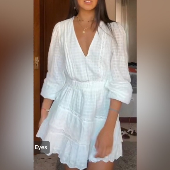 White embroidered dress - Picture 2 of 7